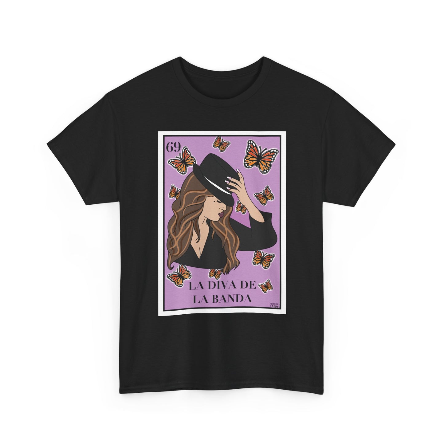 La Diva de la Banda Tee – Lotería López Jenni Rivera Shirt | Latina Icon Graphic Tee | Banda Cultura T-Shirt