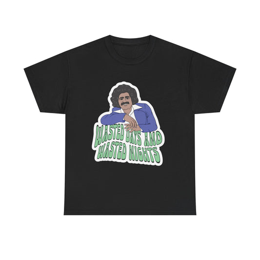 Freddy Fender Wasted Days and Wasted Nights Graphic Tee | Mexican Tejano Legend | Unisex Fit | Direct-to-Fabric Print | Fast Shipping