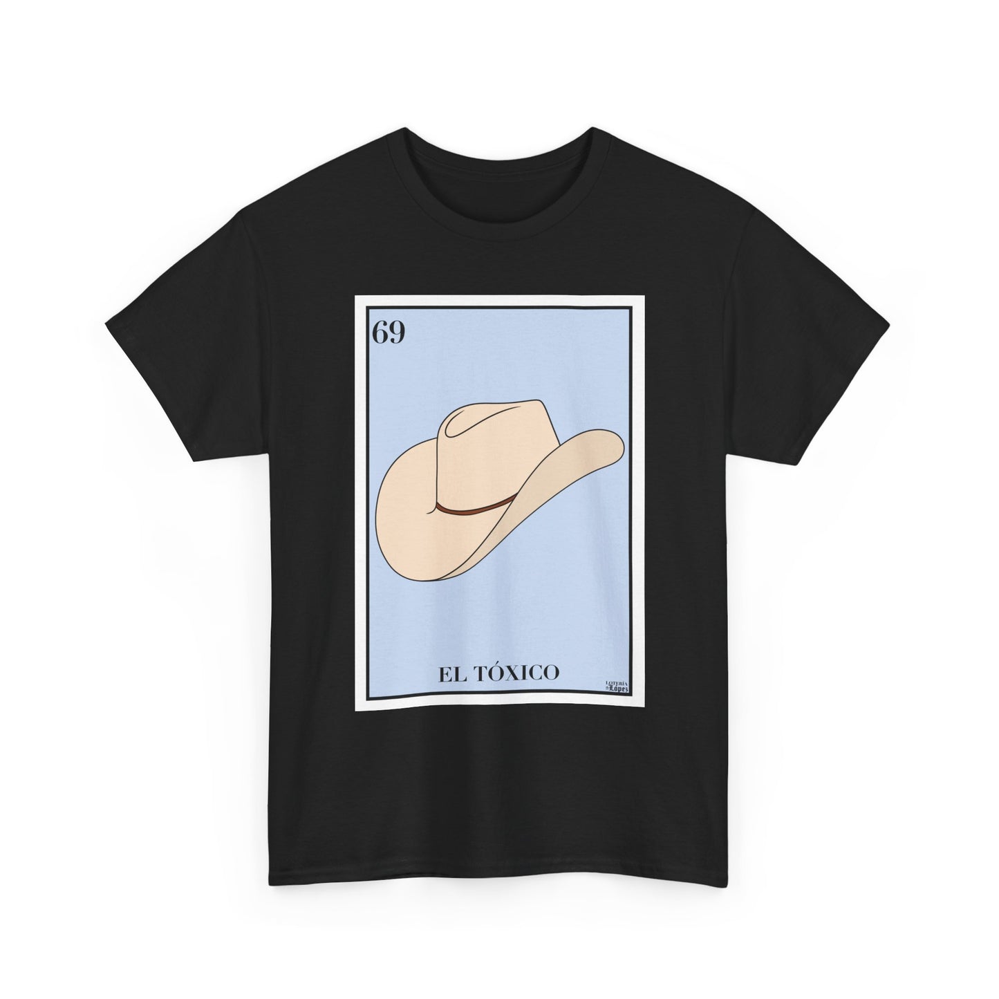El Tóxico Graphic Tee Funny Mexican Lotería-Inspired Design