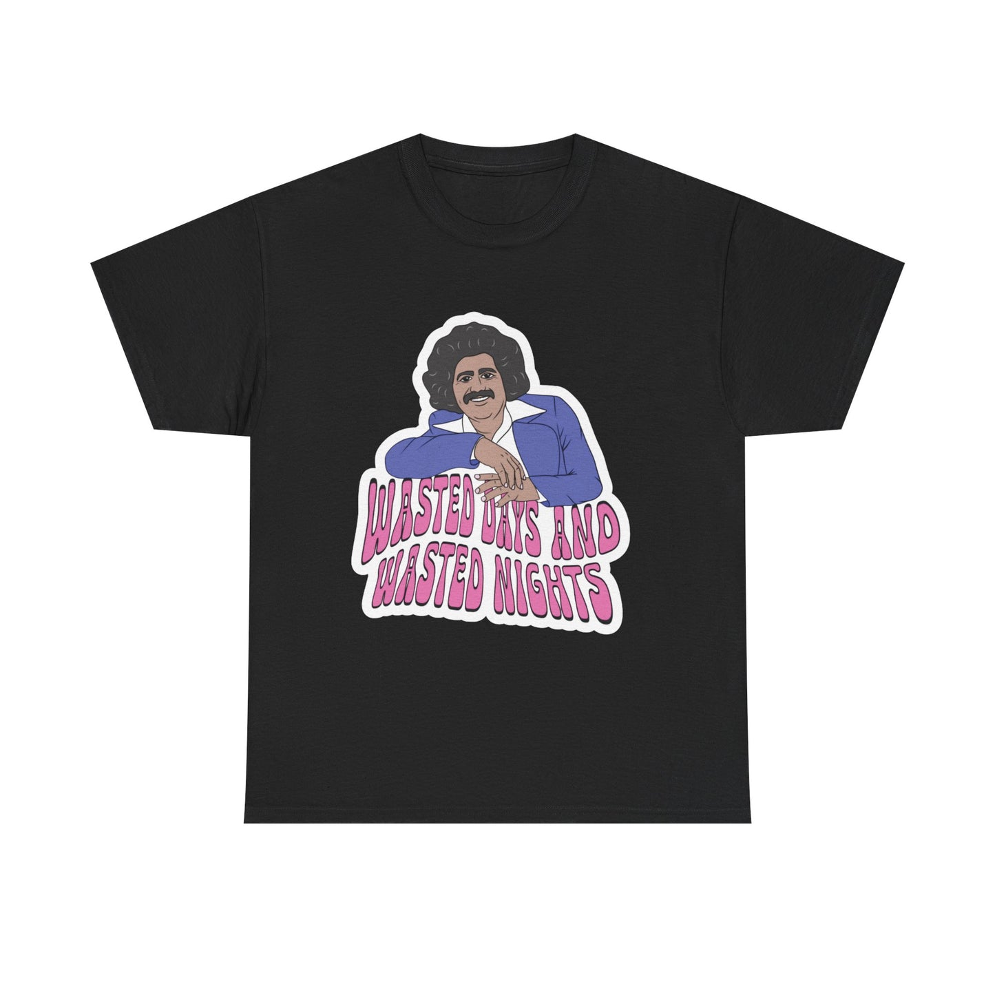 Freddy Fender Wasted Days and Wasted Nights Graphic Tee | Mexican Tejano Legend | Unisex Fit | Direct-to-Fabric Print | Fast Shipping