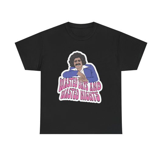 Freddy Fender Wasted Days and Wasted Nights Graphic Tee | Mexican Tejano Legend | Unisex Fit | Direct-to-Fabric Print | Fast Shipping