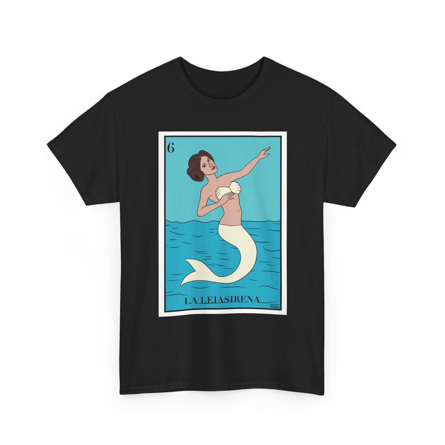 La LeiaSirena Graphic Tee, Lotería La Sirena Shirt, Mermaid T-Shirt, Cultura Pop Tee