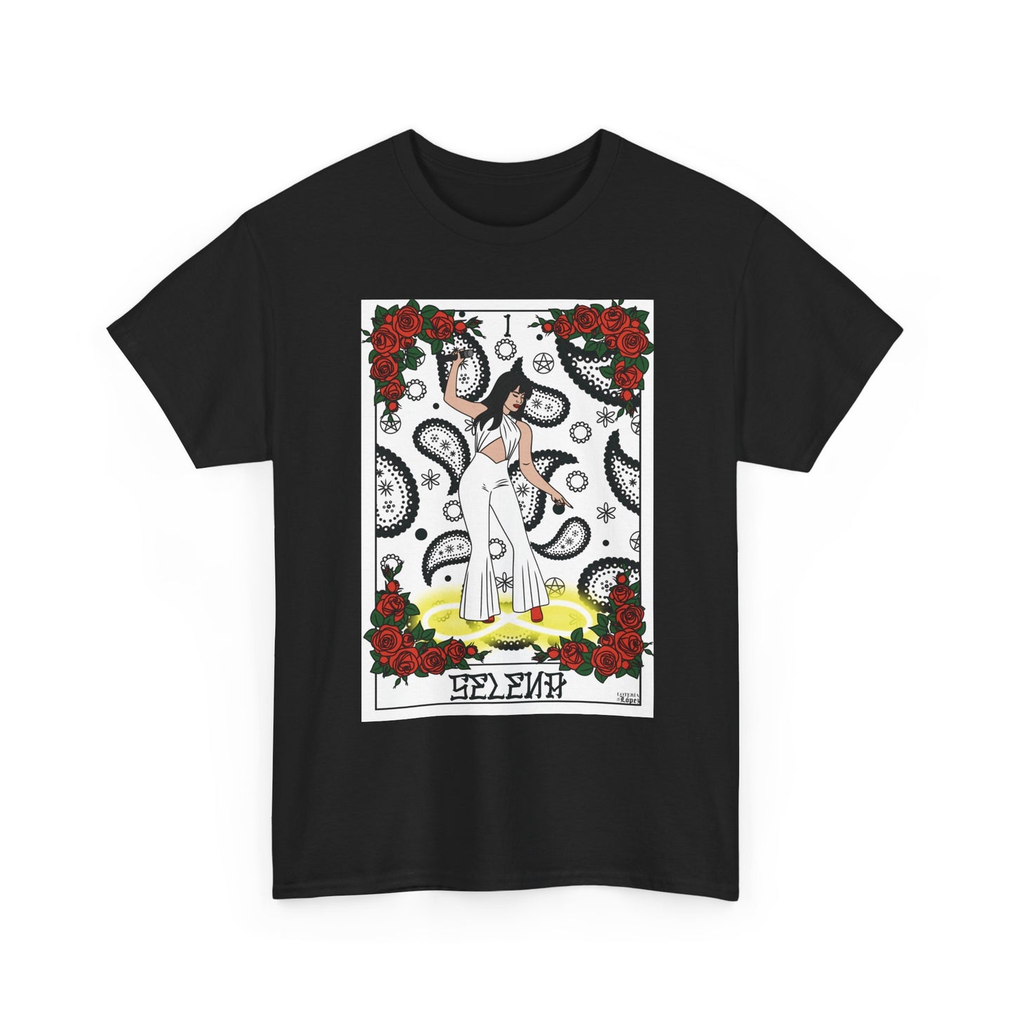 Selena Quintanilla Tarot Card Shirt, The High Priestess Graphic Tee, Tejano Latinx Inspired Art T-Shirt