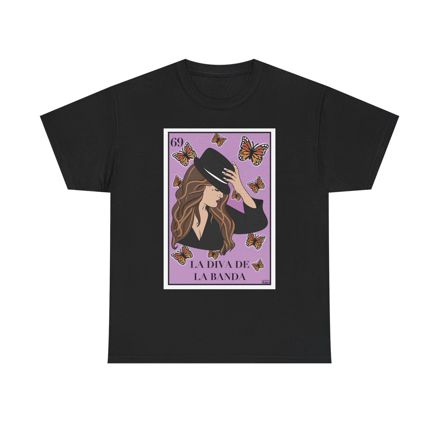 La Diva de la Banda Tee – Lotería López Jenni Rivera Shirt | Latina Icon Graphic Tee | Banda Cultura T-Shirt