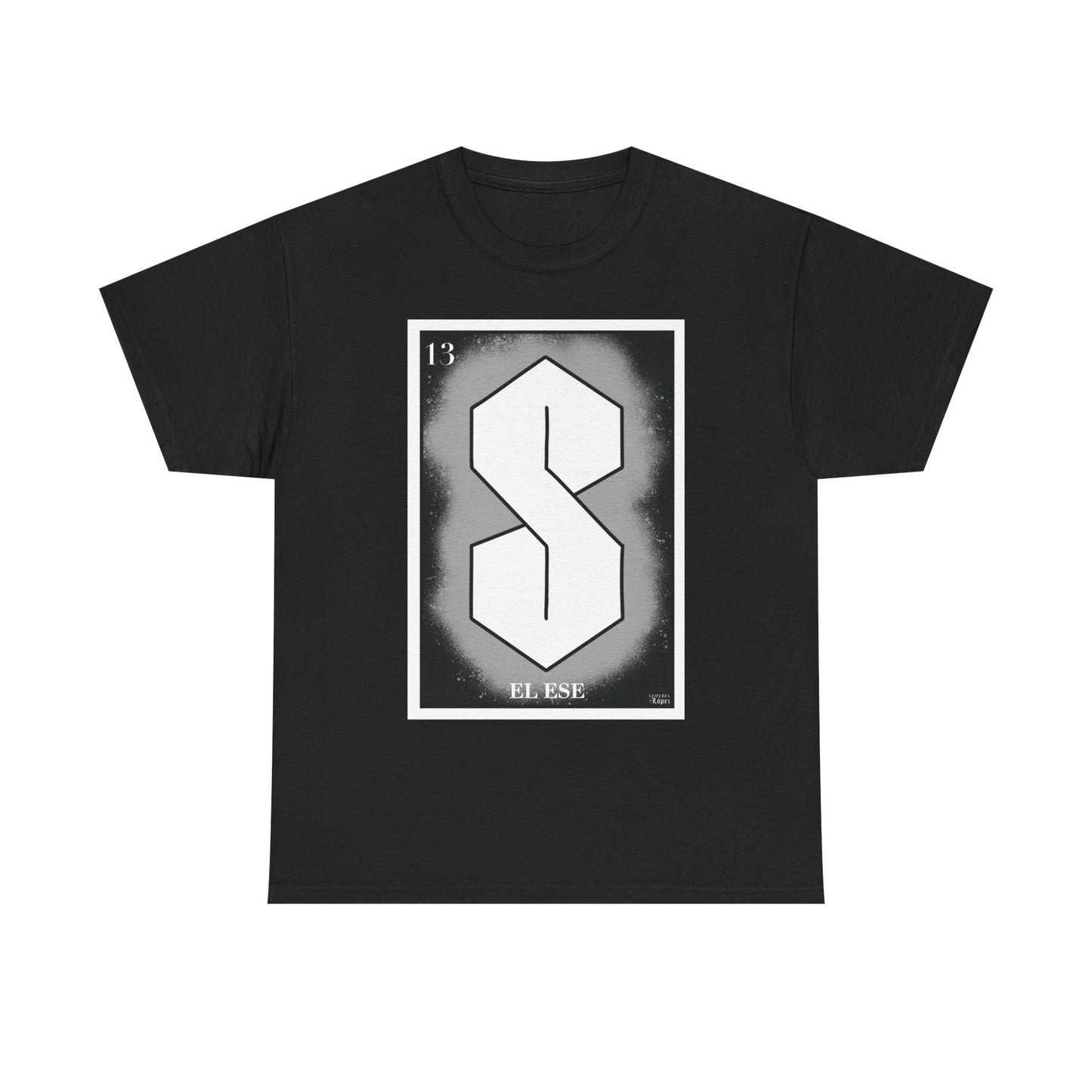 El Ese Lotería Card graphic tee Latine Y2K S shirt by Lotería López