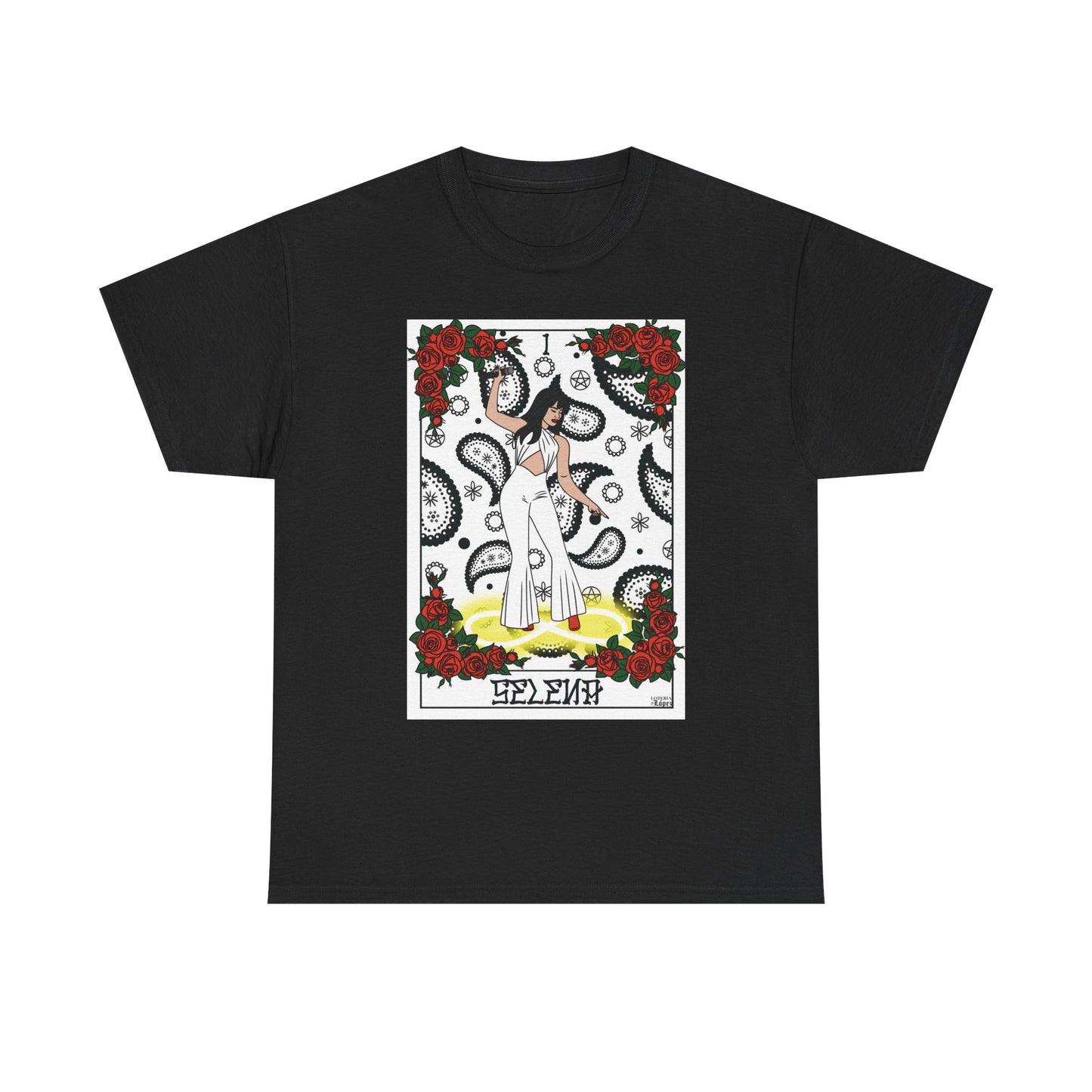 Selena Quintanilla Tarot Card Shirt, The High Priestess Graphic Tee, Tejano Latinx Inspired Art T-Shirt