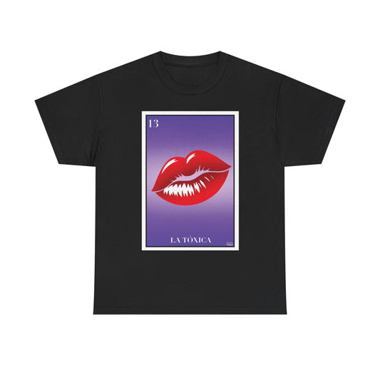 La Tóxica Graphic Tee Funny Mexican Lotería-Inspired Design