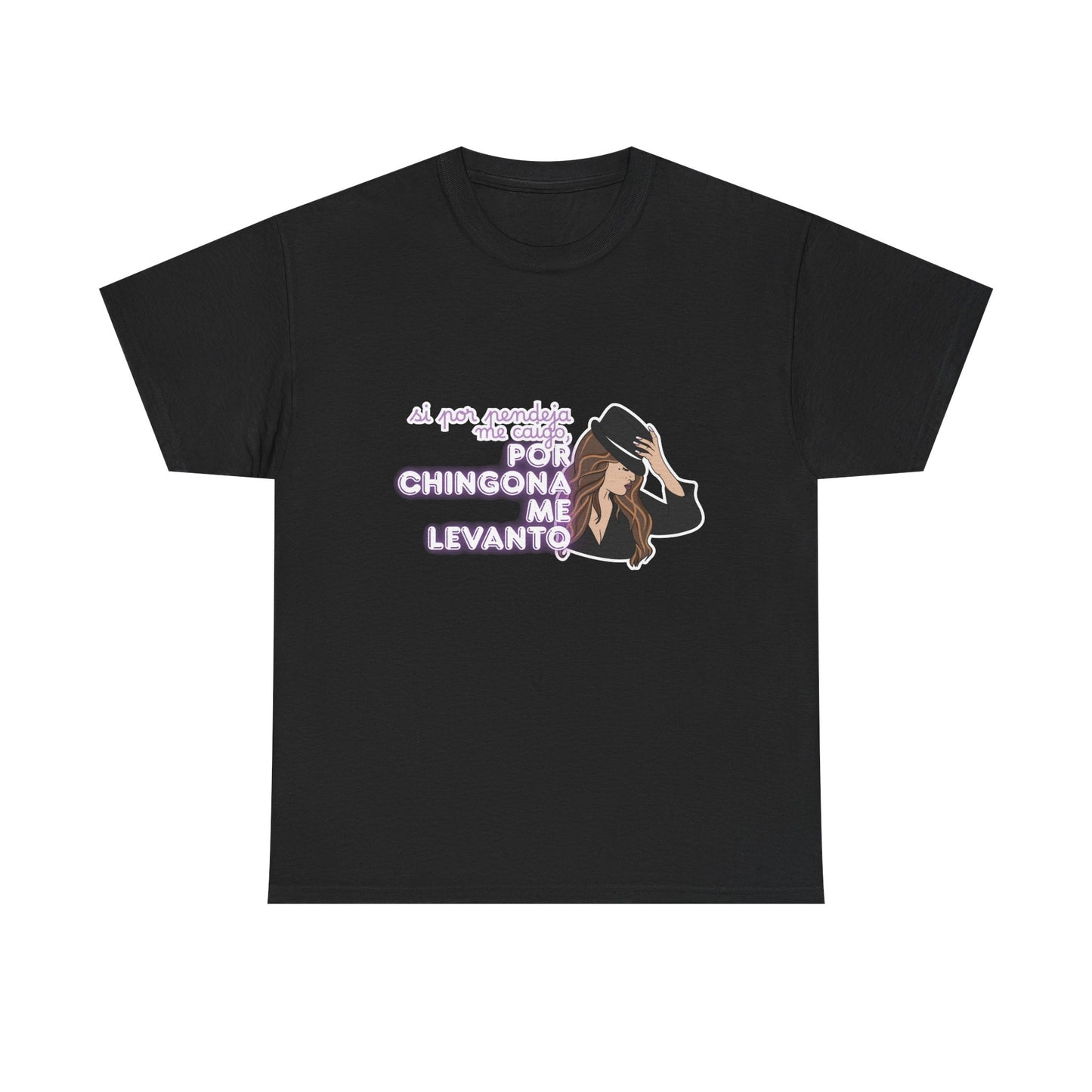 Jenni Rivera Por Chingona Me Levanto Graphic Tee | Latina Power Quote Shirt | Unisex Fit | Direct-to-Fabric Print