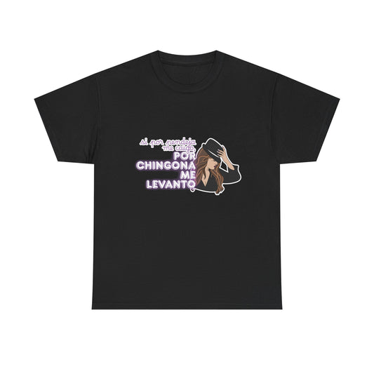 Jenni Rivera Por Chingona Me Levanto Graphic Tee | Latina Power Quote Shirt | Unisex Fit | Direct-to-Fabric Print