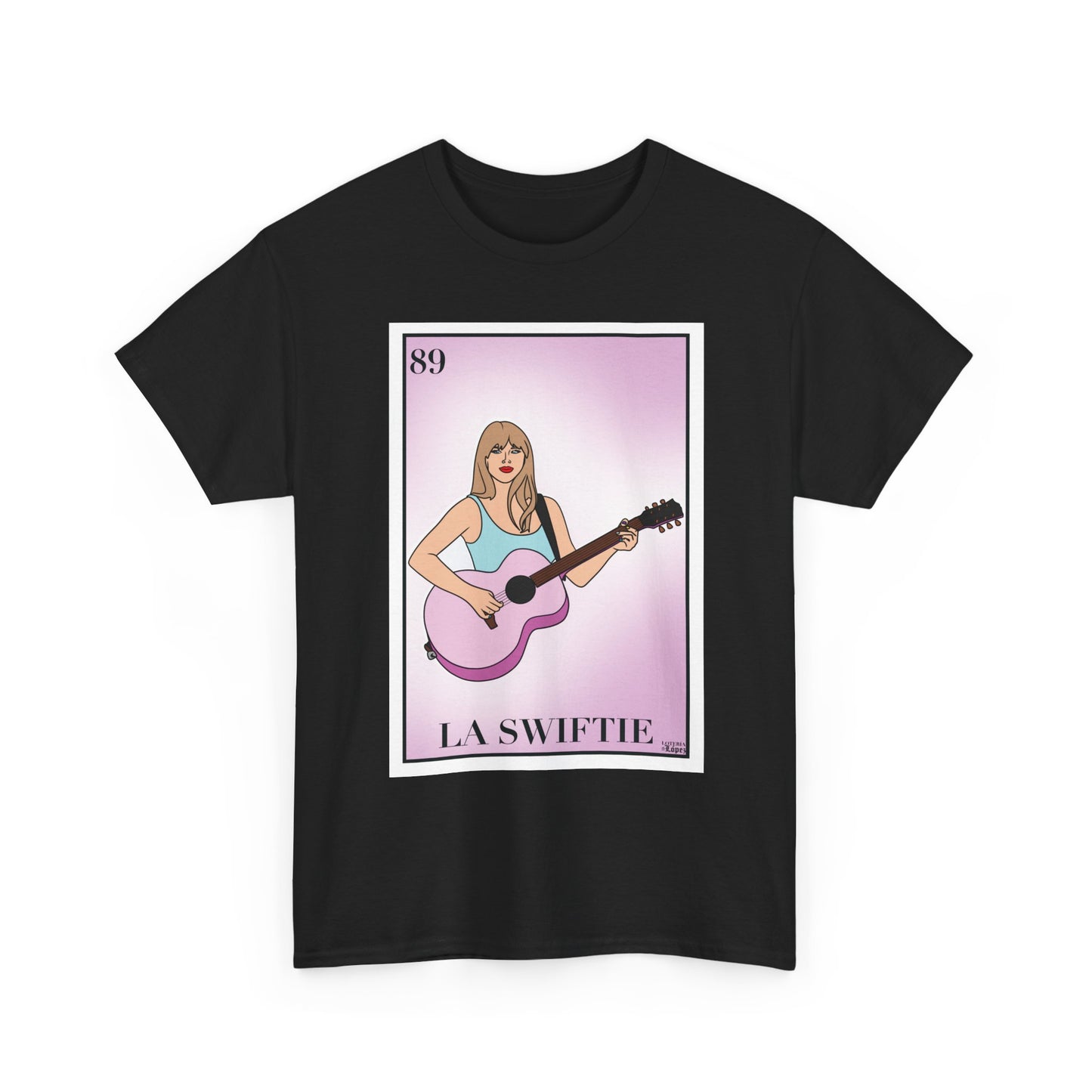 Taylor Lotería Graphic Tee | Pop Icon Inspired by Classic Lotería Card | Unisex Fit | Direct-to-Fabric Print | Fast Shipping