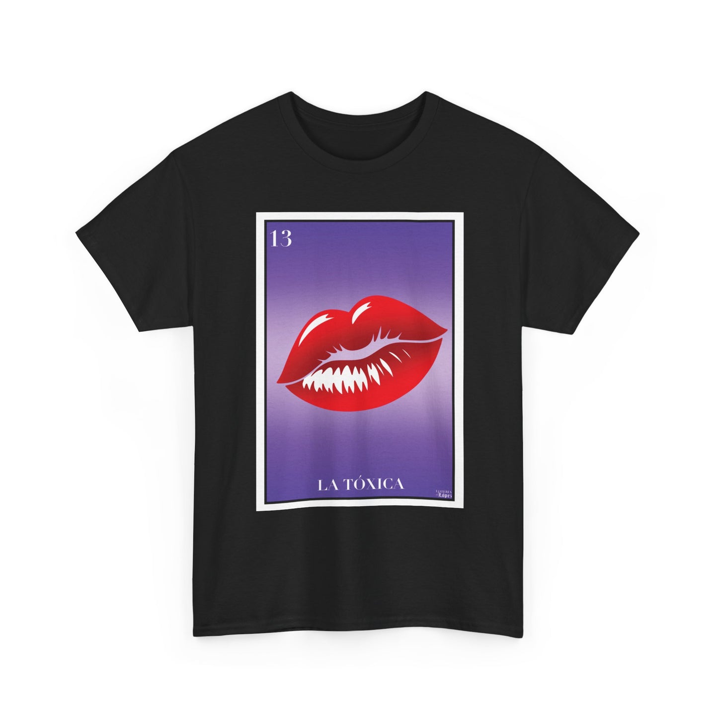 La Tóxica Graphic Tee Funny Mexican Lotería-Inspired Design