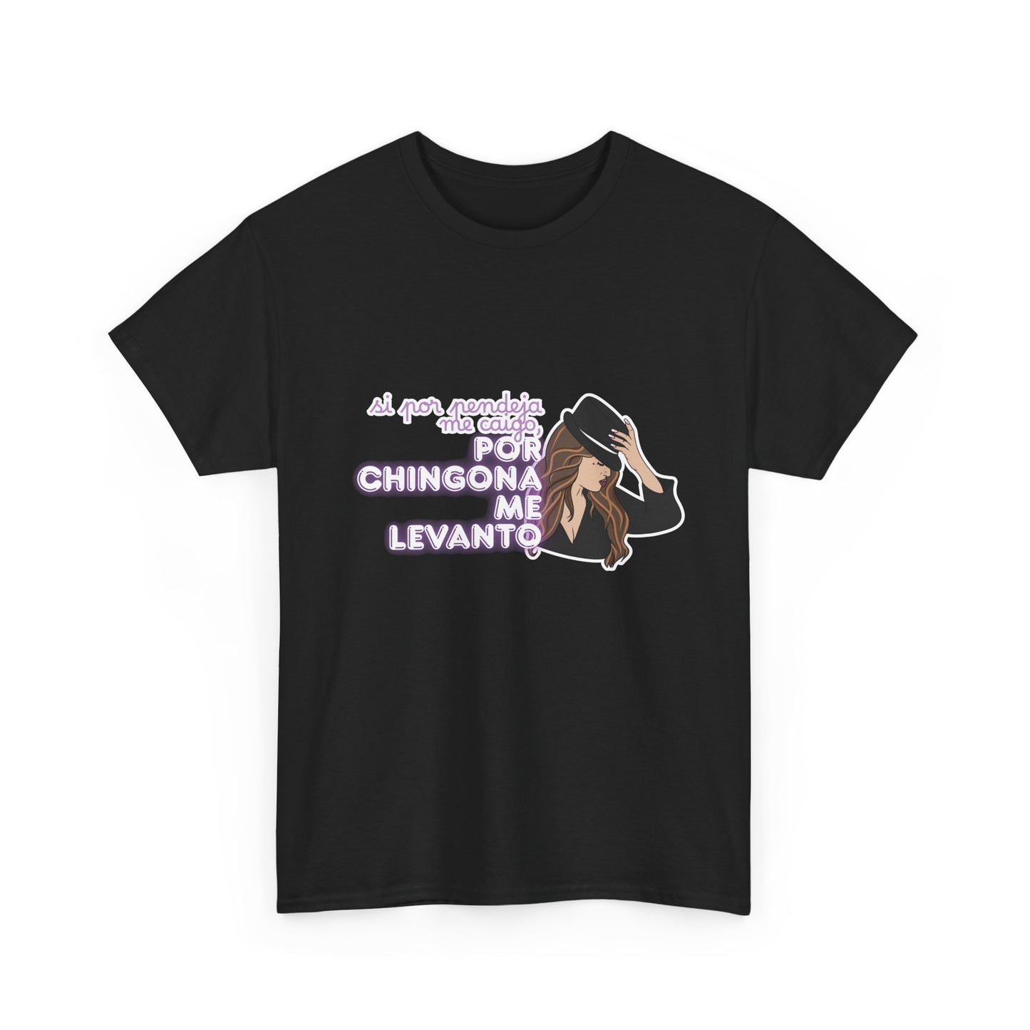 Jenni Rivera Por Chingona Me Levanto Graphic Tee | Latina Power Quote Shirt | Unisex Fit | Direct-to-Fabric Print
