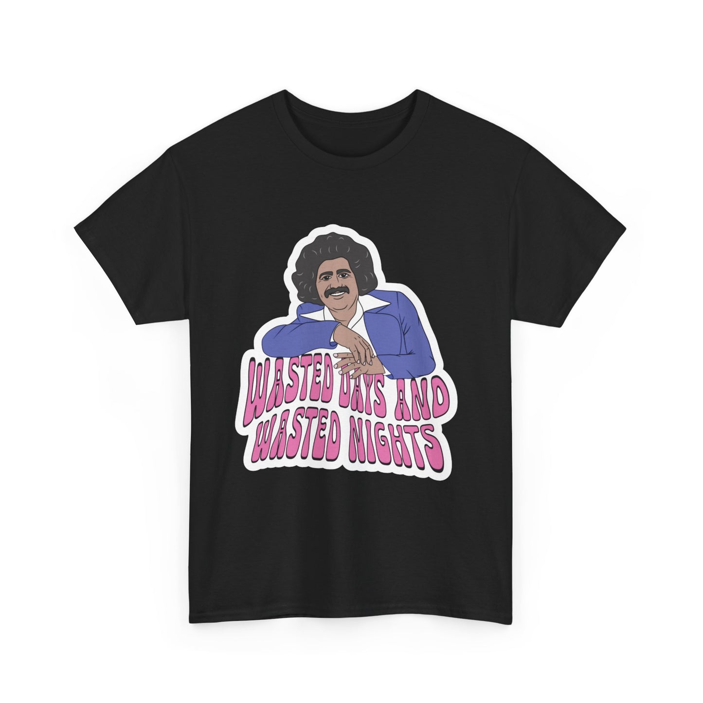 Freddy Fender Wasted Days and Wasted Nights Graphic Tee | Mexican Tejano Legend | Unisex Fit | Direct-to-Fabric Print | Fast Shipping