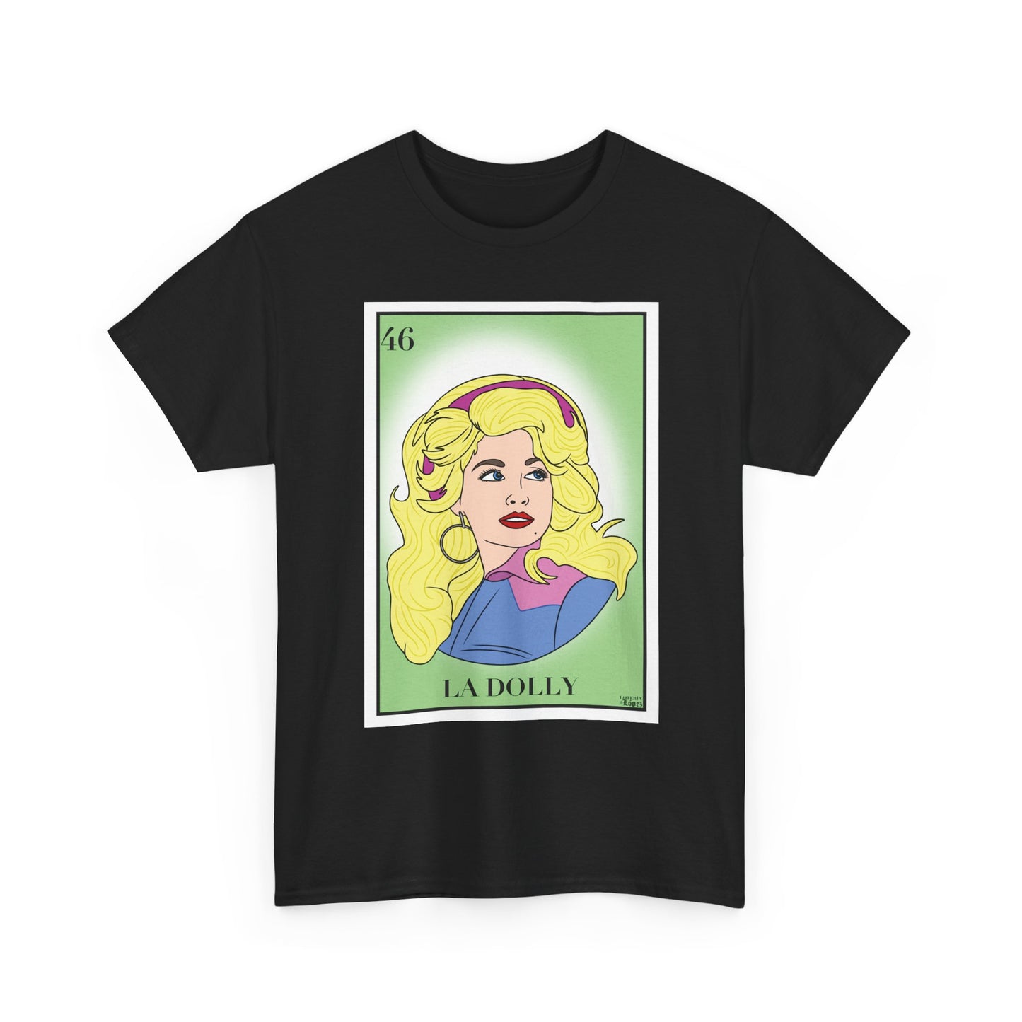 La Dolly Lotería Graphic Tee | Country Queen Tribute Shirt | Unisex Fit | Direct-to-Fabric Print | Fast Shipping