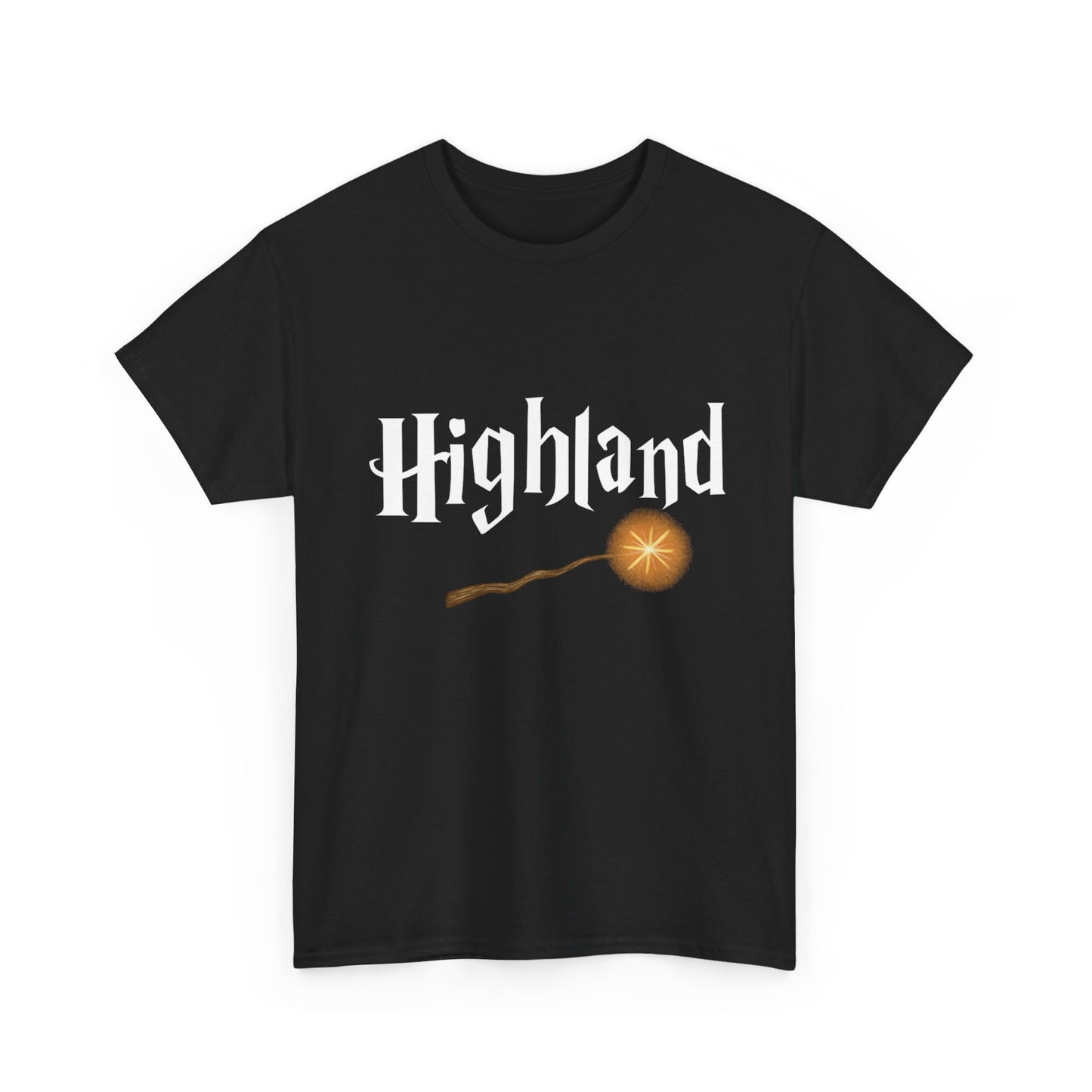 Highland Elementary School of Excellence Graphic Tee, Wizard-Inspired School Spirit Shirt, Direct-to-Fabric Print, Custom School Logo