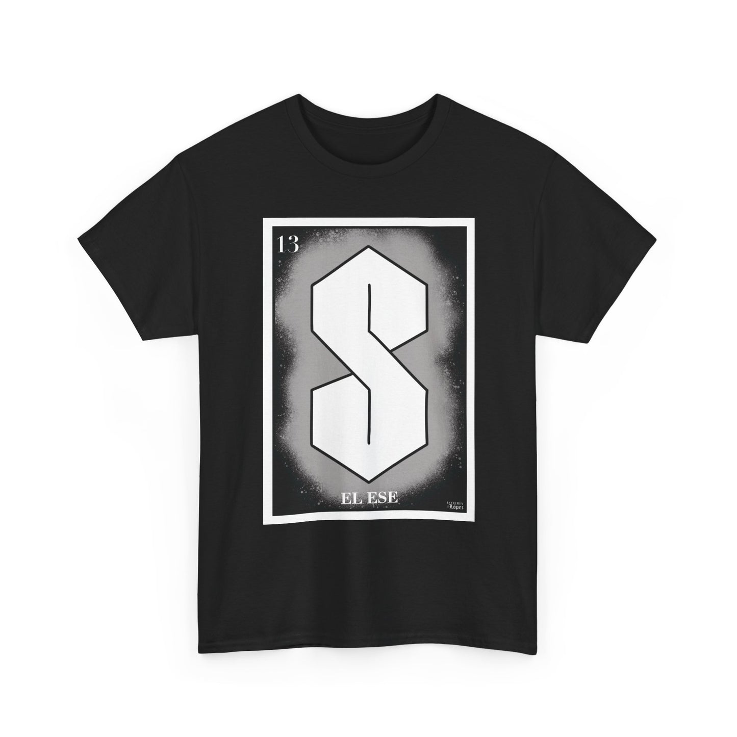 El Ese Lotería Card graphic tee Latine Y2K S shirt by Lotería López