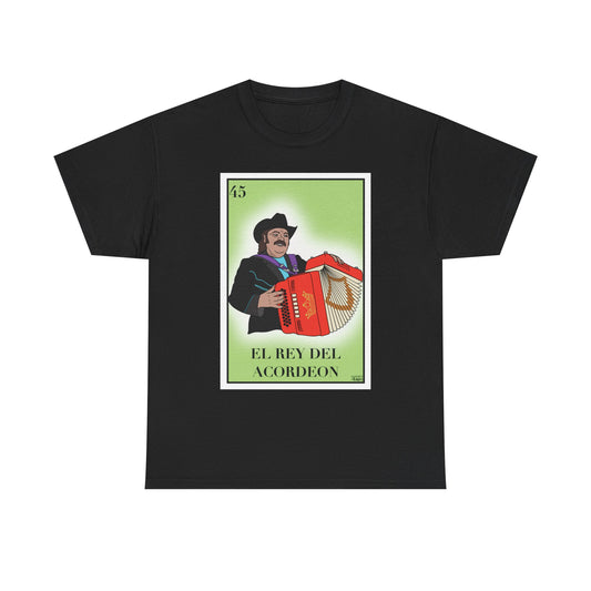 Ramón Ayala Graphic Tee, El Rey del Acordeón Lotería Card Shirt, Norteño Music Legend T-Shirt, Mexican Cultura Pop Tee