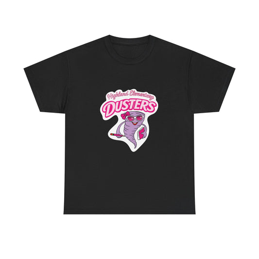 La Duster Tee – Lotería López Highland Dusters Shirt | Pink Mascot Graphic Tee | School Spirit Cultura T-Shirt