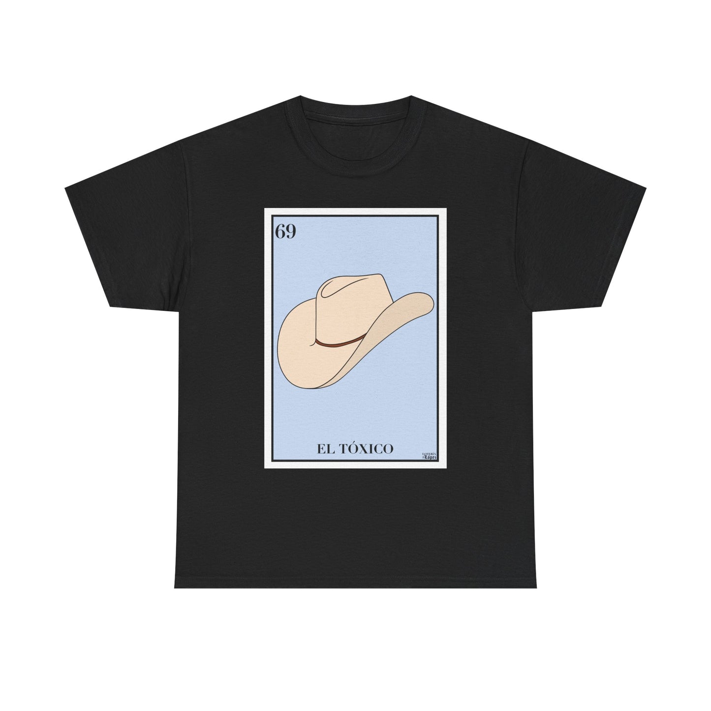 El Tóxico Graphic Tee Funny Mexican Lotería-Inspired Design
