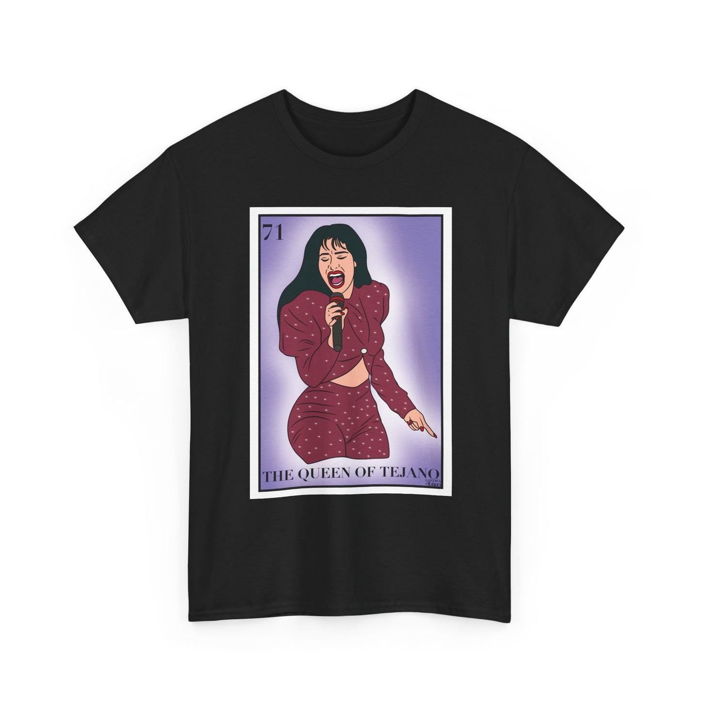 Selena Quintanilla Graphic Tee, The Queen of Tejano Lotería Card Shirt, Tejano Music Legend T-Shirt, Latina Icon Cultura Pop Tee