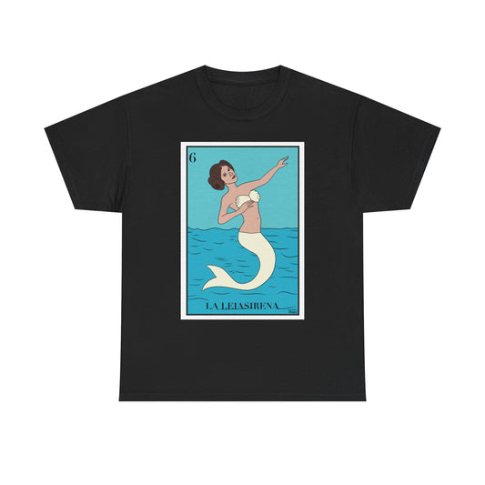 La LeiaSirena Graphic Tee, Lotería La Sirena Shirt, Mermaid T-Shirt, Cultura Pop Tee
